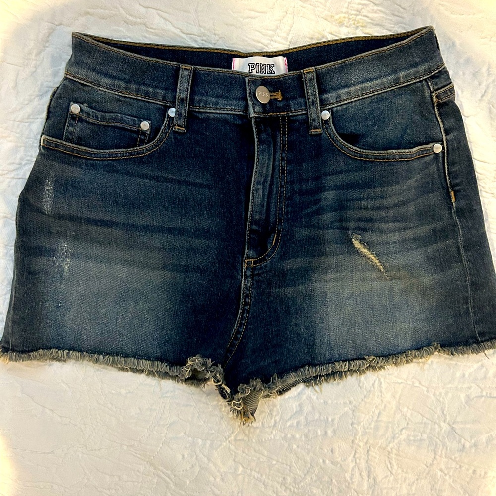 PINK by Victoria Secret, NWOT Denim “Cut-Off” Shorts, Size 8, $20